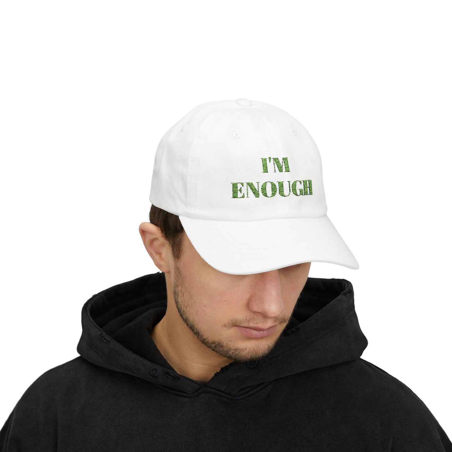 I'm Enough Classic Dad Cap, Motivational Hat, Casual Style Cap, Gift for Dad, Everyday Wear