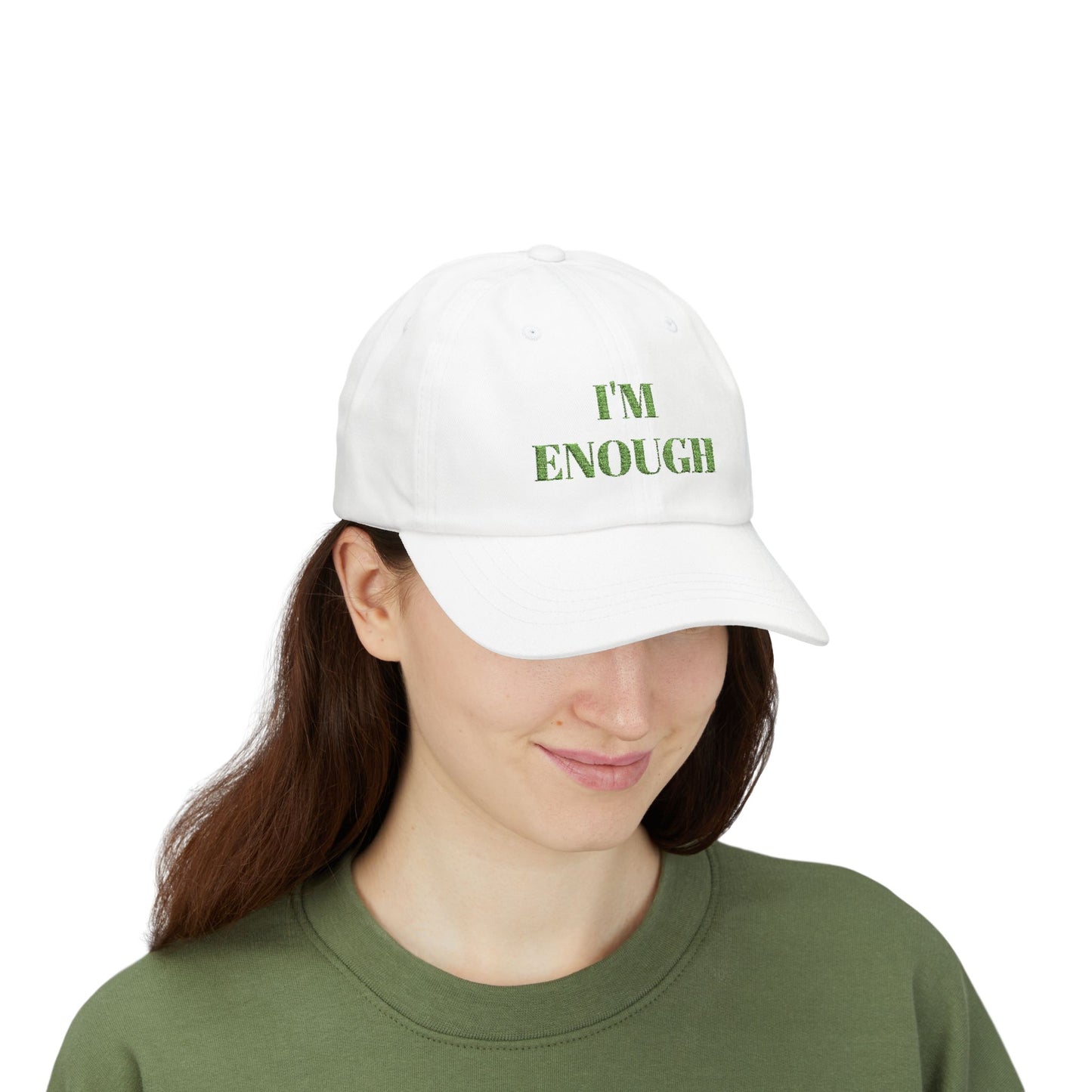 I'm Enough Classic Dad Cap, Motivational Hat, Casual Style Cap, Gift for Dad, Everyday Wear