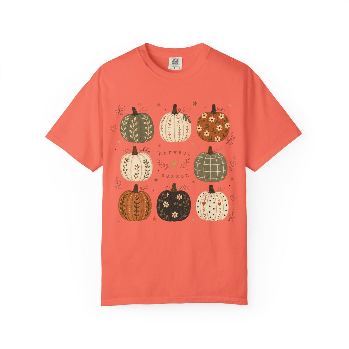 Pumpkin Patch Pattern Halloween T-Shirt