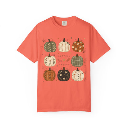 Pumpkin Patch Pattern Halloween T-Shirt