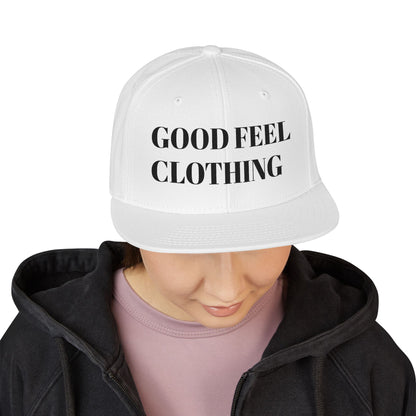 Embroidered Snapback Hat - "Good Feel Clothing"