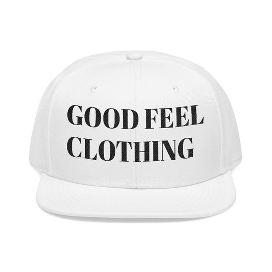 Embroidered Snapback Hat - "Good Feel Clothing"