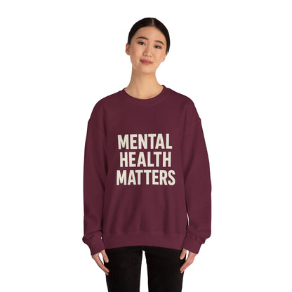 Unisex Mental Health Matters Crewneck Sweatshirt