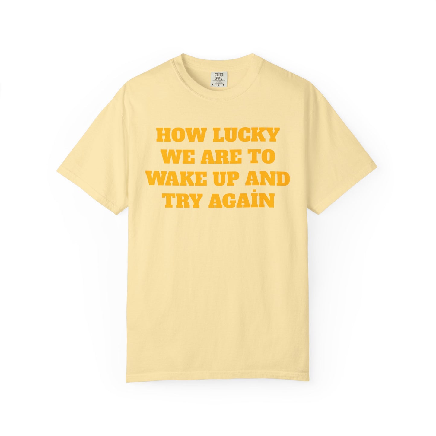 How Lucky We Are To Wake Up And Try Again T-Shirt