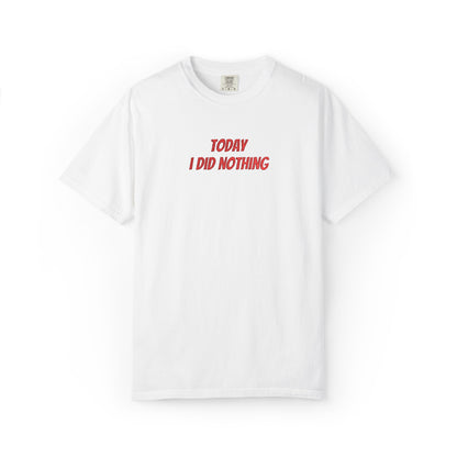 Today I Did Nothing T-Shirt